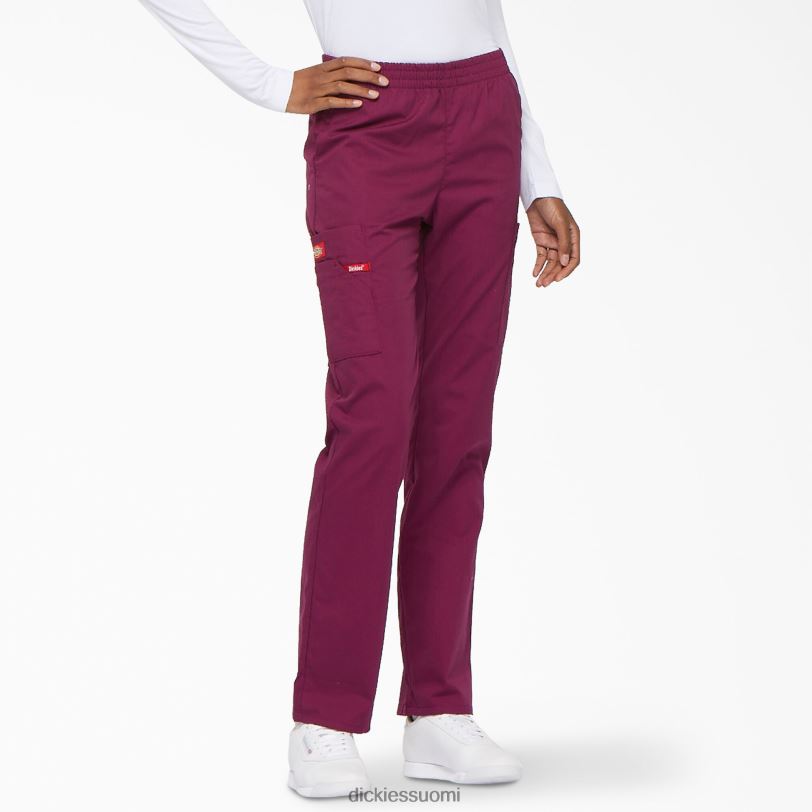 Dickies naiset eds signature kapeneva jalka cargo scrub housut viini (voitto) vaatteet Z844X2401