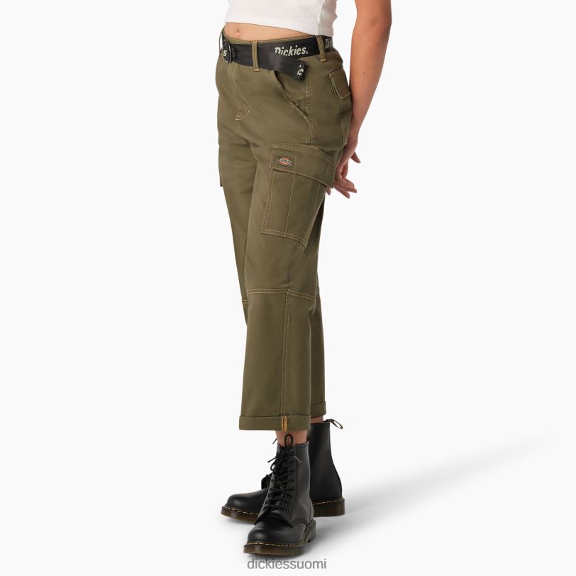 Dickies naiset kontrastiompeleet rajatut cargo-housut säännöllinen vaatteet Z844X1805