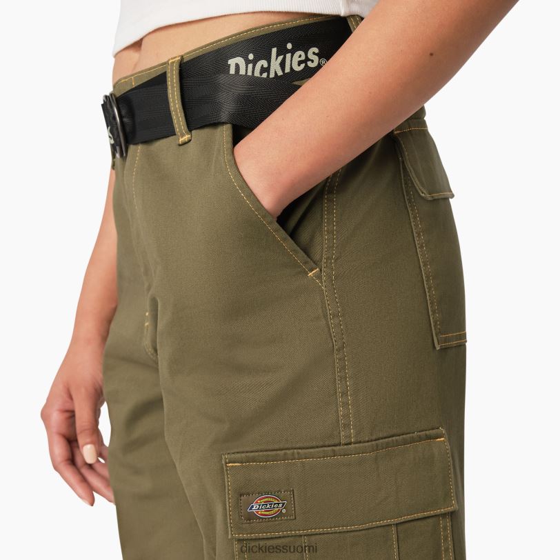 Dickies naiset kontrastiompeleet rajatut cargo-housut säännöllinen vaatteet Z844X1805