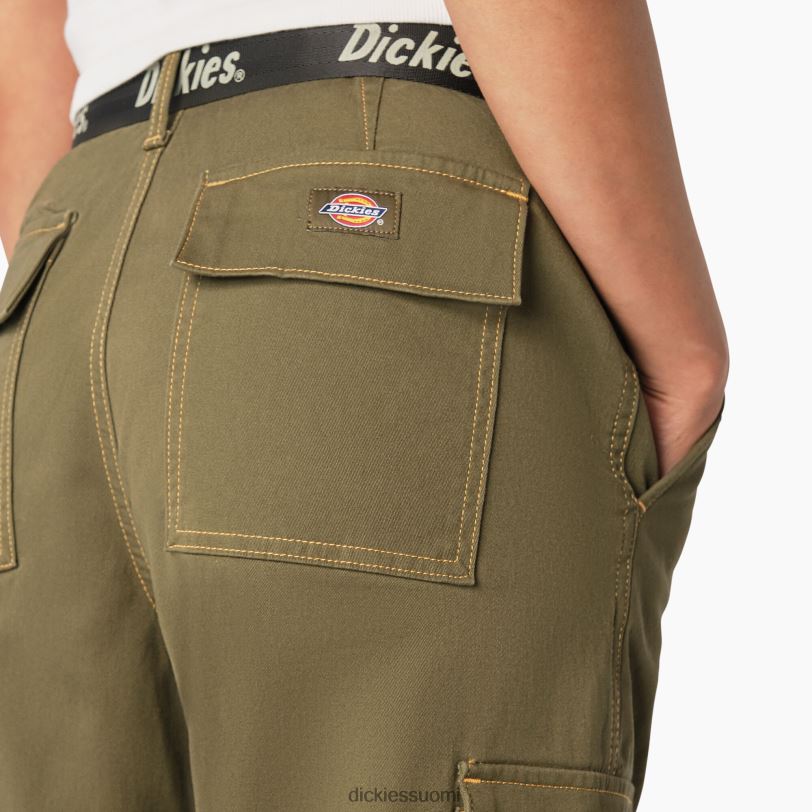 Dickies naiset kontrastiompeleet rajatut cargo-housut säännöllinen vaatteet Z844X1805