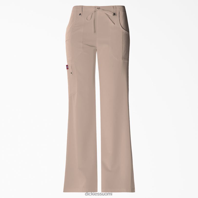 Dickies naiset xtreme stretch flare lahkeen cargo scrub housut khaki (kha) vaatteet Z844X2431