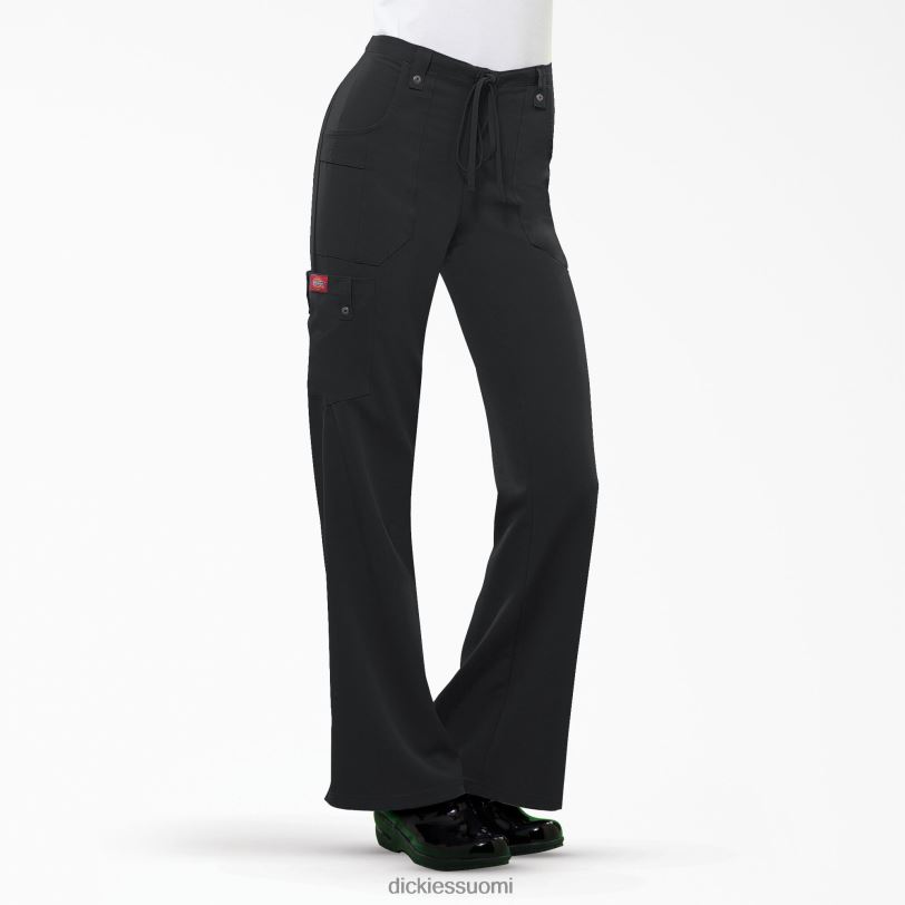 Dickies naiset xtreme stretch flare lahkeen cargo scrub housut musta (musta) vaatteet Z844X2423