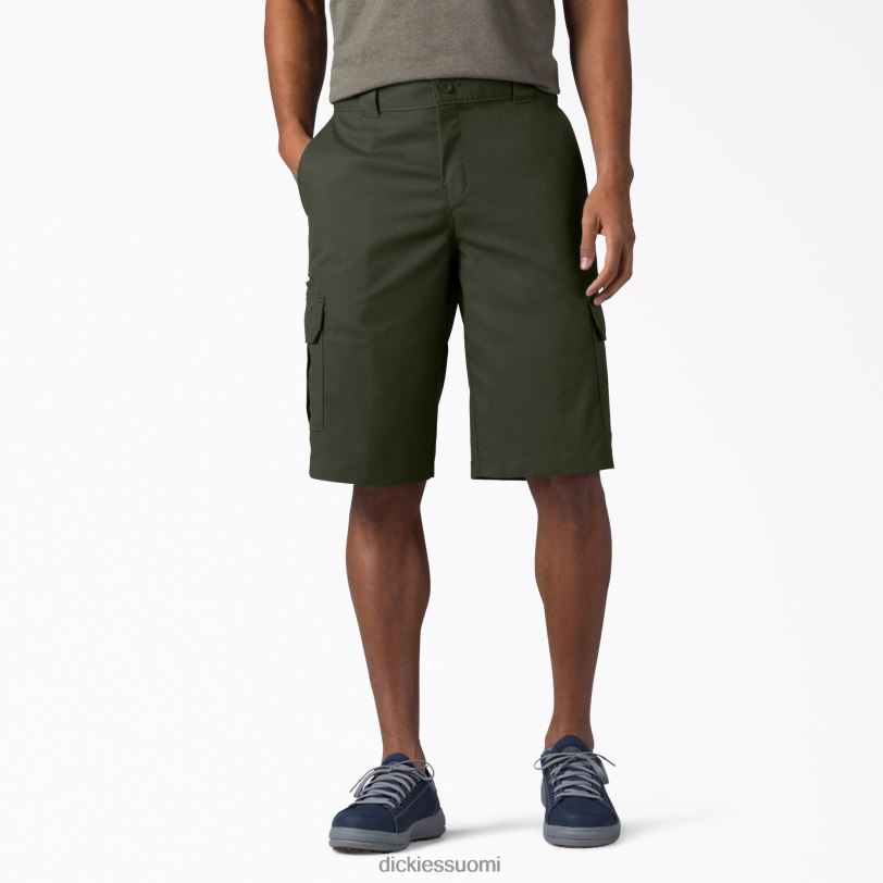 Dickies miehet rento malli cargo shortsit 13" oliivinvihreä (og) vaatteet Z844X365