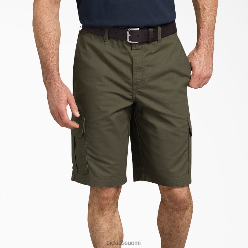 Dickies miehet ripstop cargo shortsit 11" huuhdeltu sammalvihreä (rms) vaatteet Z844X460