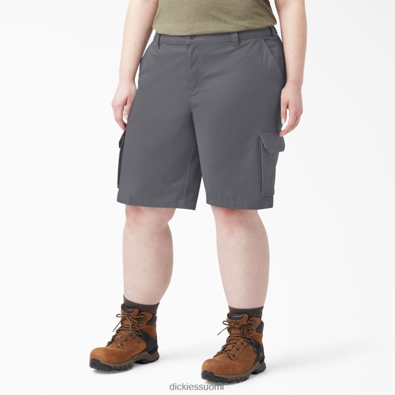 Dickies naiset plus rento istuvuus cargo shortsit 11" grafiitinharmaa (ga) vaatteet Z844X2231