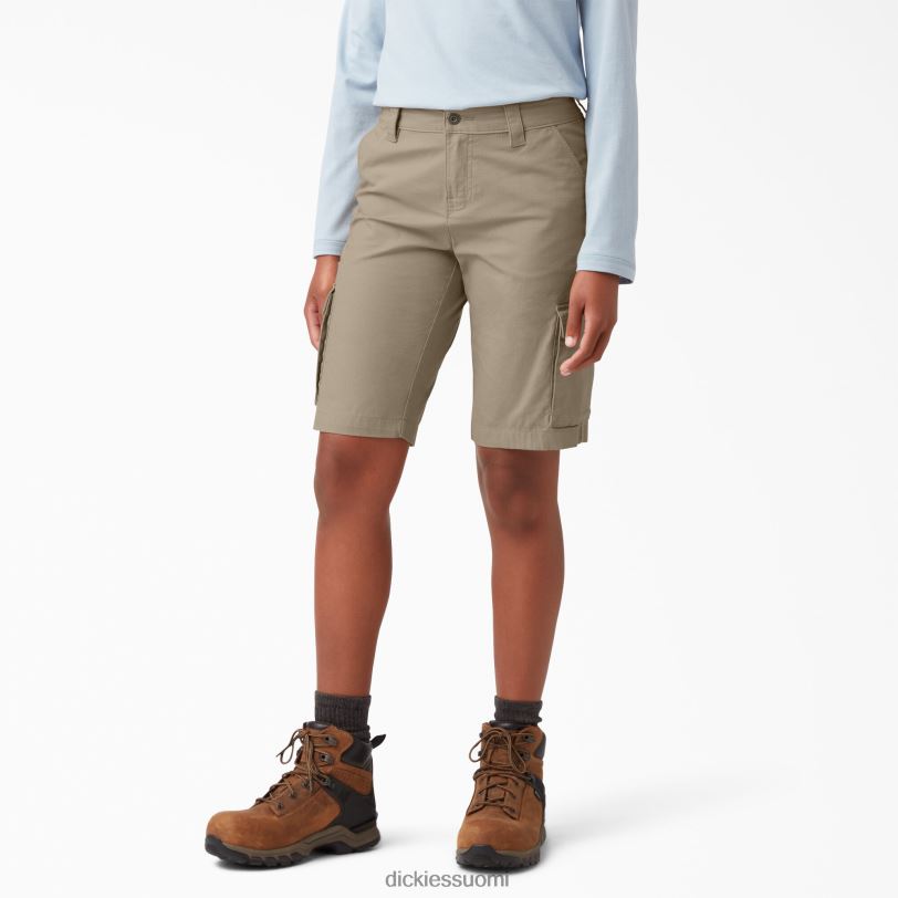 Dickies naiset ripstop cargo shortsit 9" aavikon hiekka (ds) vaatteet Z844X2237