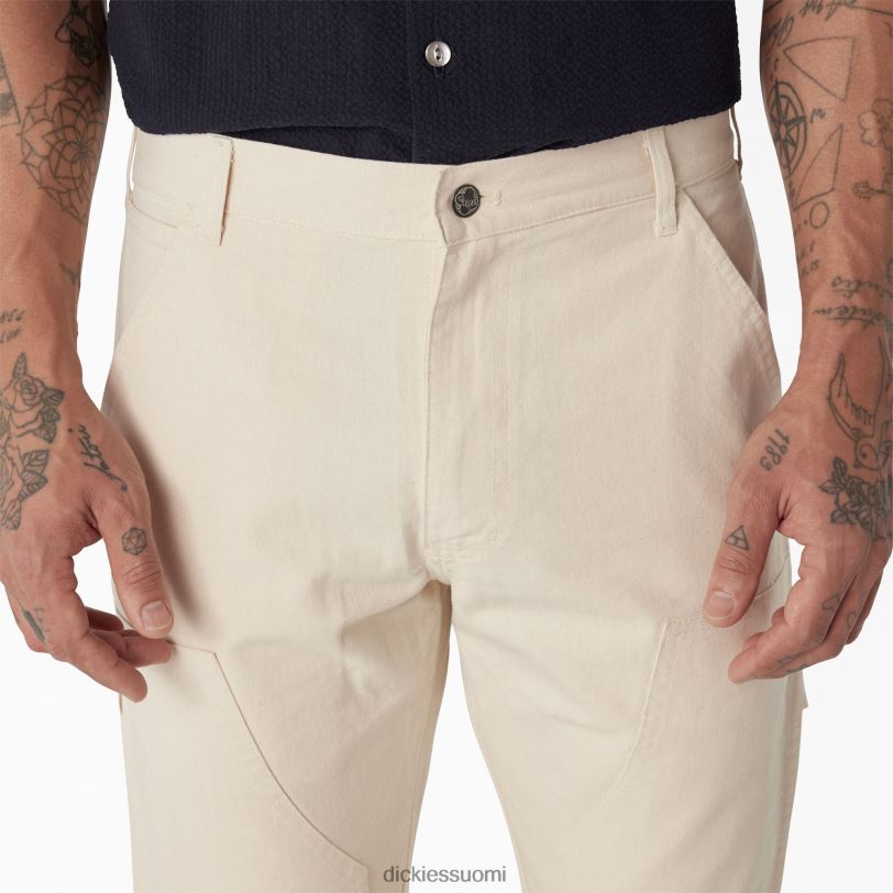 Dickies miehet 1922 tuplapolvihousut huuhdeltu luonnollinen (rnt) vaatteet Z844X222