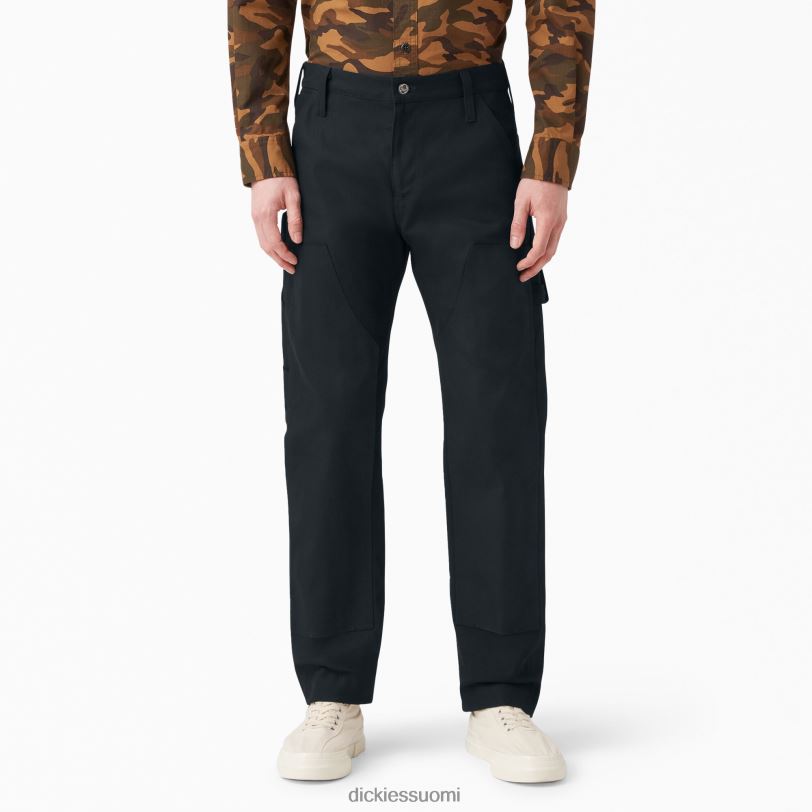 Dickies miehet 1922 tuplapolvihousut huuhdeltu musta (rbk) vaatteet Z844X221