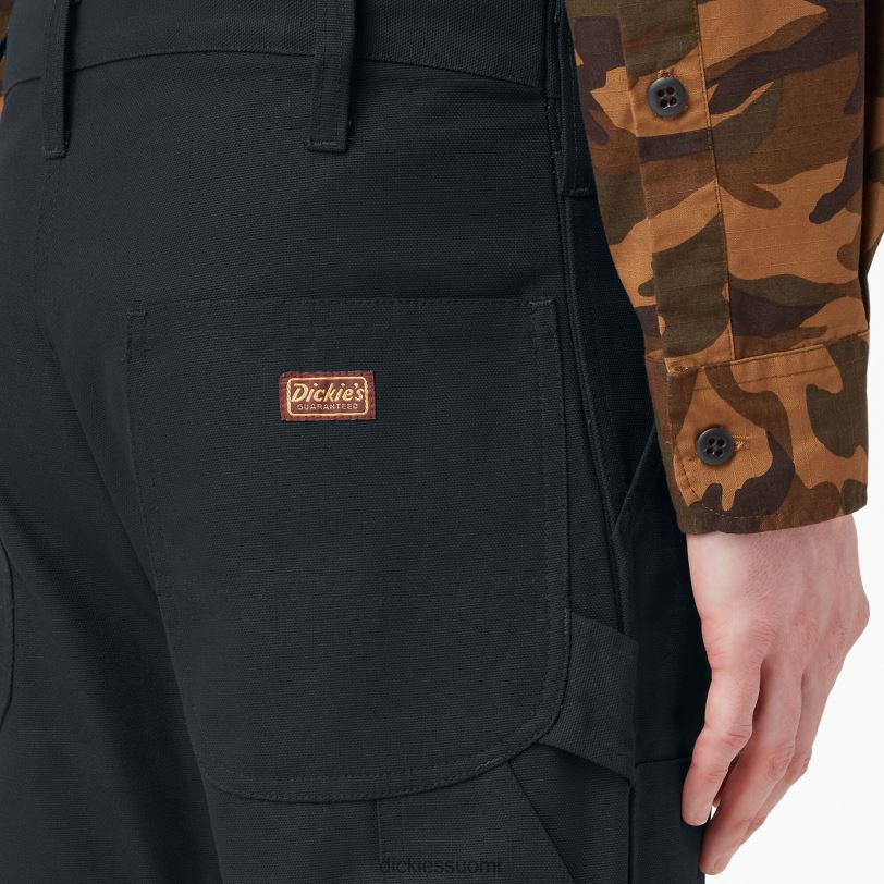 Dickies miehet 1922 tuplapolvihousut huuhdeltu musta (rbk) vaatteet Z844X221