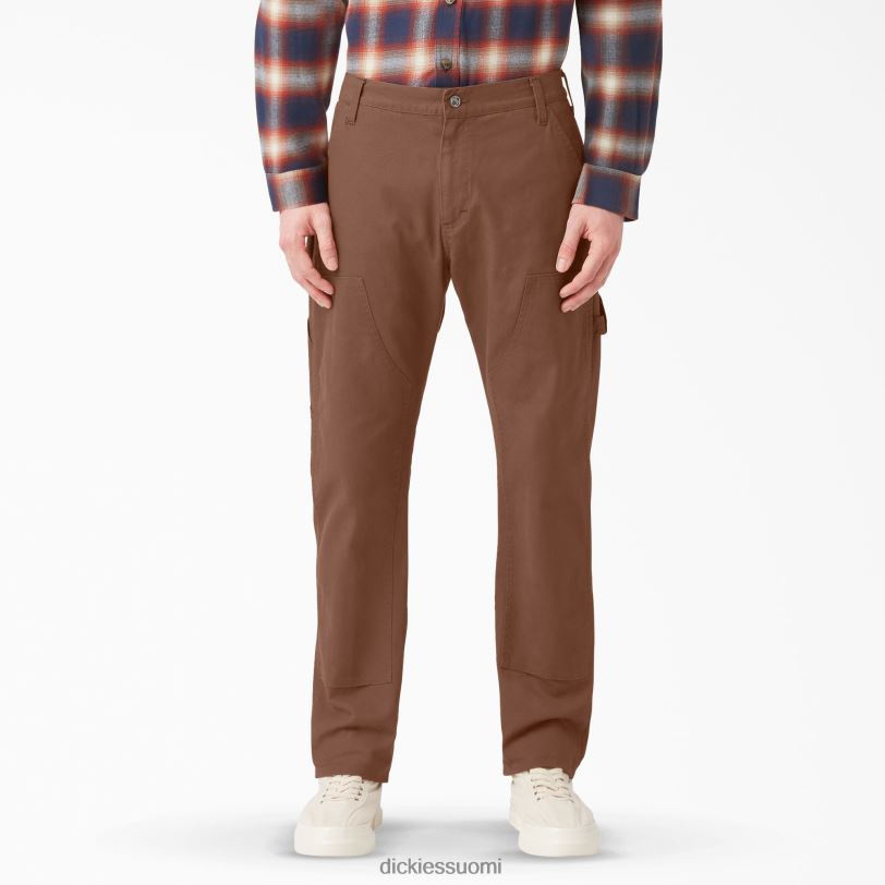 Dickies miehet 1922 tuplapolvihousut huuhdeltu puu ruskea (rtb) vaatteet Z844X223