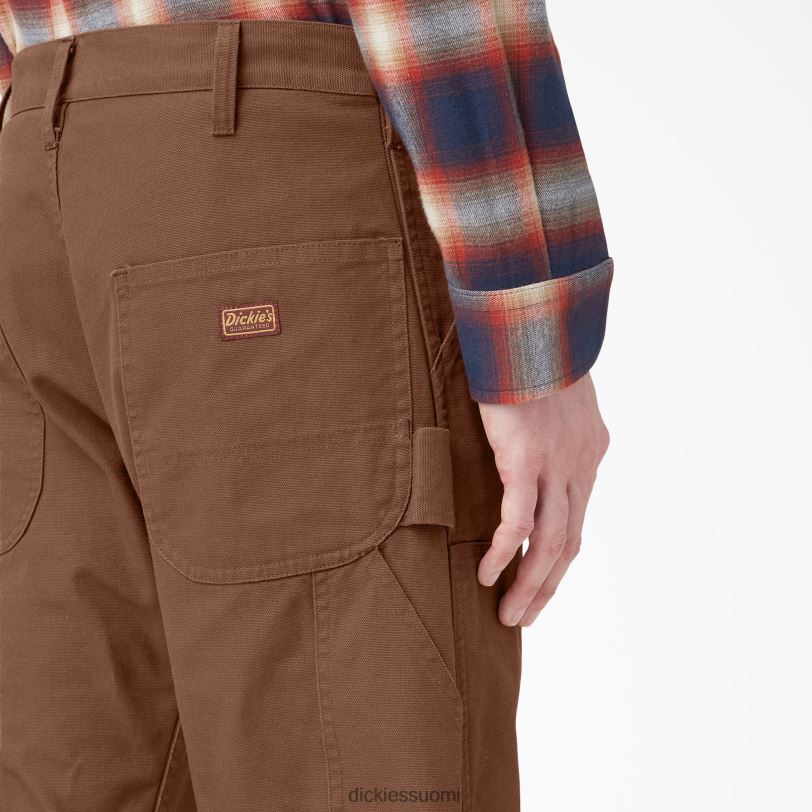 Dickies miehet 1922 tuplapolvihousut huuhdeltu puu ruskea (rtb) vaatteet Z844X223