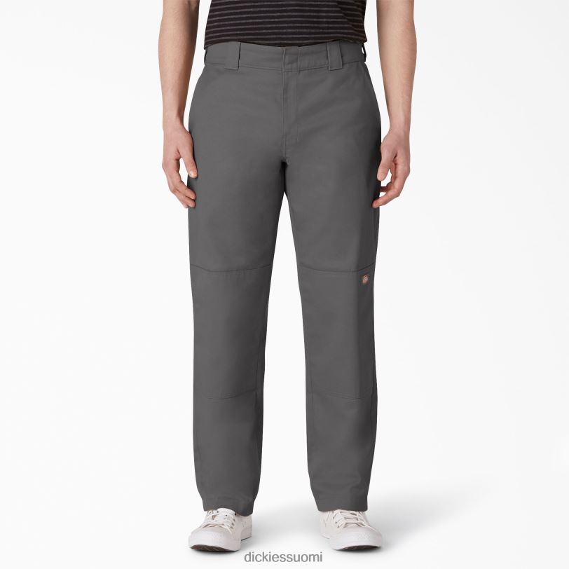 Dickies miehet litteät kaksinkertaiset polvihousut edessä liuskekiven harmaa (sl) vaatteet Z844X310