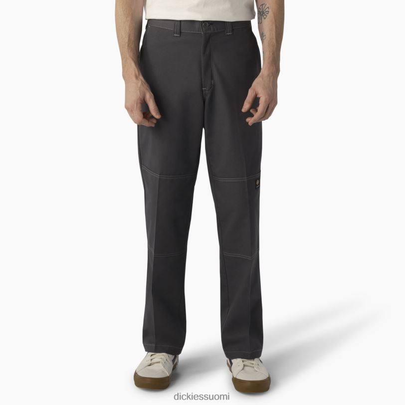 Dickies miehet rullalautailu kaksinkertaiset polvihousut hiili/harmaa tikkaus (hcg) vaatteet Z844X162