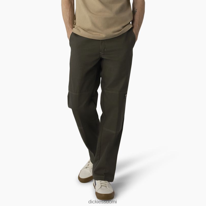 Dickies miehet rullalautailu kaksinkertaiset polvihousut oliivinvihreä (og) vaatteet Z844X163