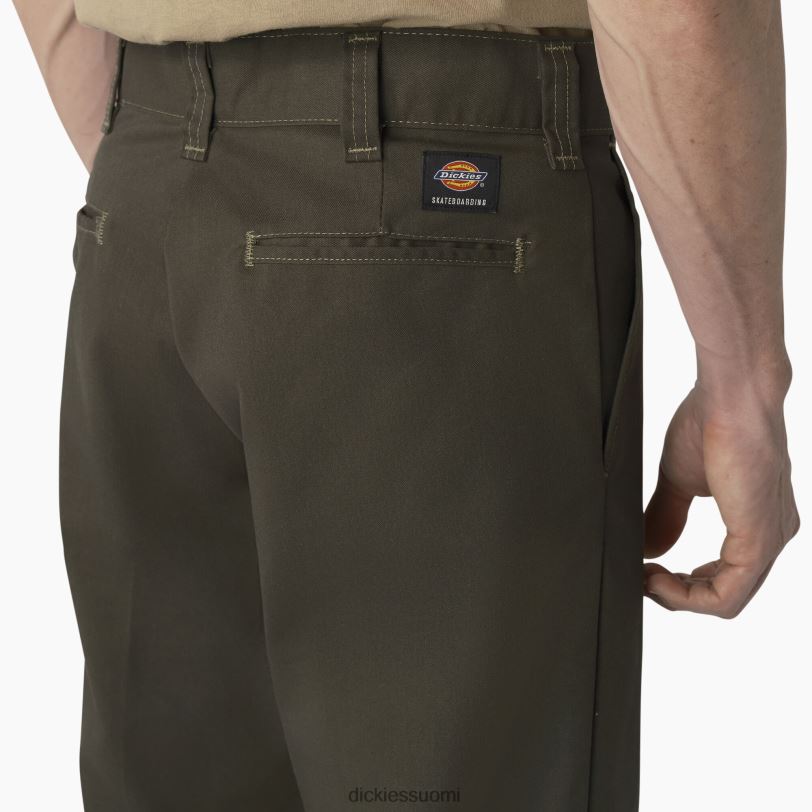 Dickies miehet rullalautailu kaksinkertaiset polvihousut oliivinvihreä (og) vaatteet Z844X163