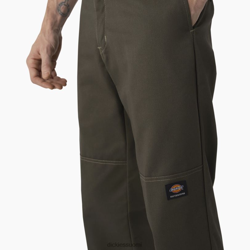 Dickies miehet rullalautailu kaksinkertaiset polvihousut oliivinvihreä (og) vaatteet Z844X163