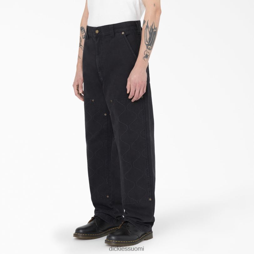 Dickies miehet thorsby double front utility housut musta (bkx) vaatteet Z844X294