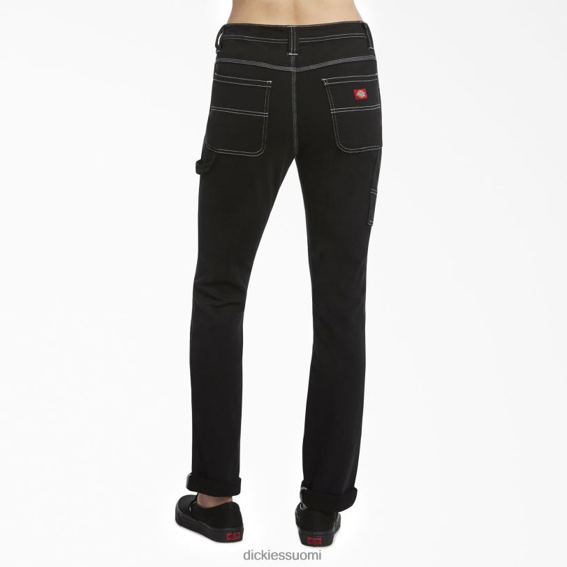 Dickies lapset juniorien slim fit puusepän housut musta (bk) vaatteet Z844X1908