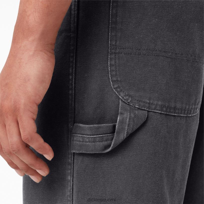 Dickies miehet normaalikokoiset kivipestyt ankkapuusepänhousut kivipesty musta (sbk) vaatteet Z844X251