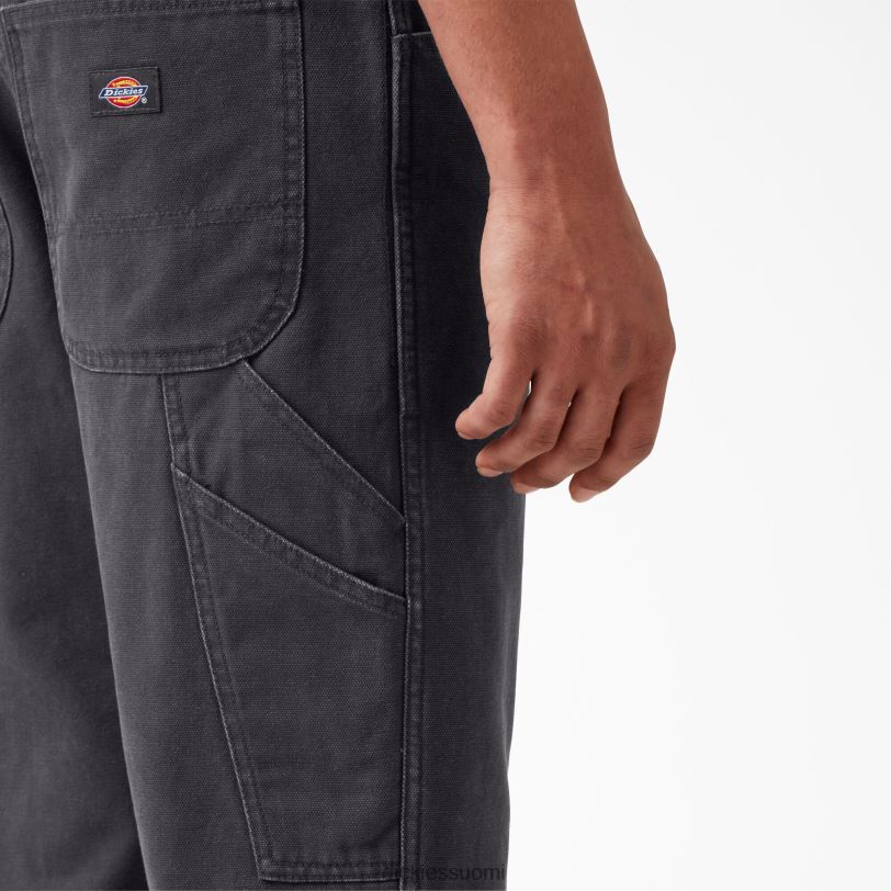 Dickies miehet normaalikokoiset kivipestyt ankkapuusepänhousut kivipesty musta (sbk) vaatteet Z844X251