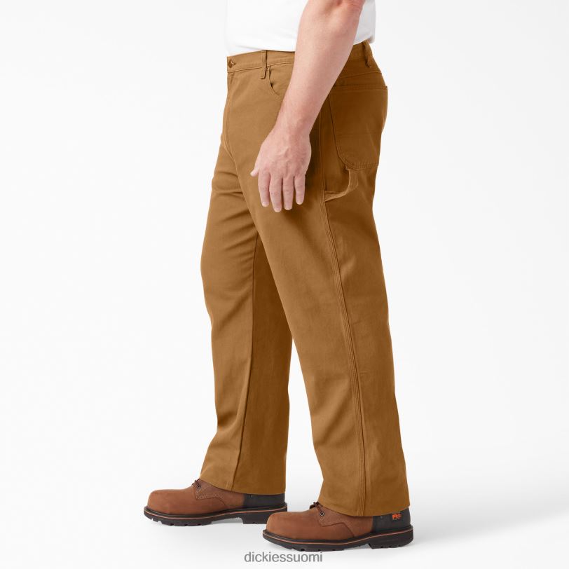 Dickies miehet rento istuvuus raskaat ankkapuusepän housut huuhdeltu ruskea ankka (rbd) vaatteet Z844X84
