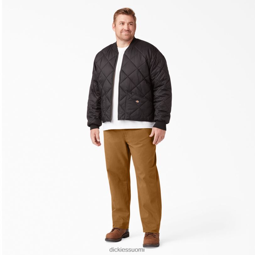 Dickies miehet rento istuvuus raskaat ankkapuusepän housut huuhdeltu ruskea ankka (rbd) vaatteet Z844X84