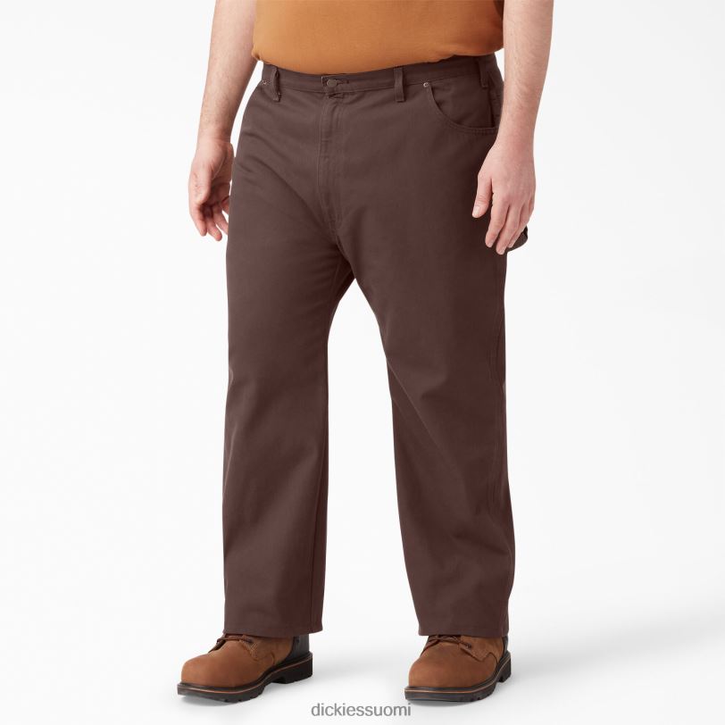 Dickies miehet rento istuvuus raskaat ankkapuusepän housut huuhdeltu suklaanruskea (rcb) vaatteet Z844X86