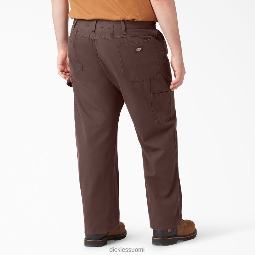 Dickies miehet rento istuvuus raskaat ankkapuusepän housut huuhdeltu suklaanruskea (rcb) vaatteet Z844X86