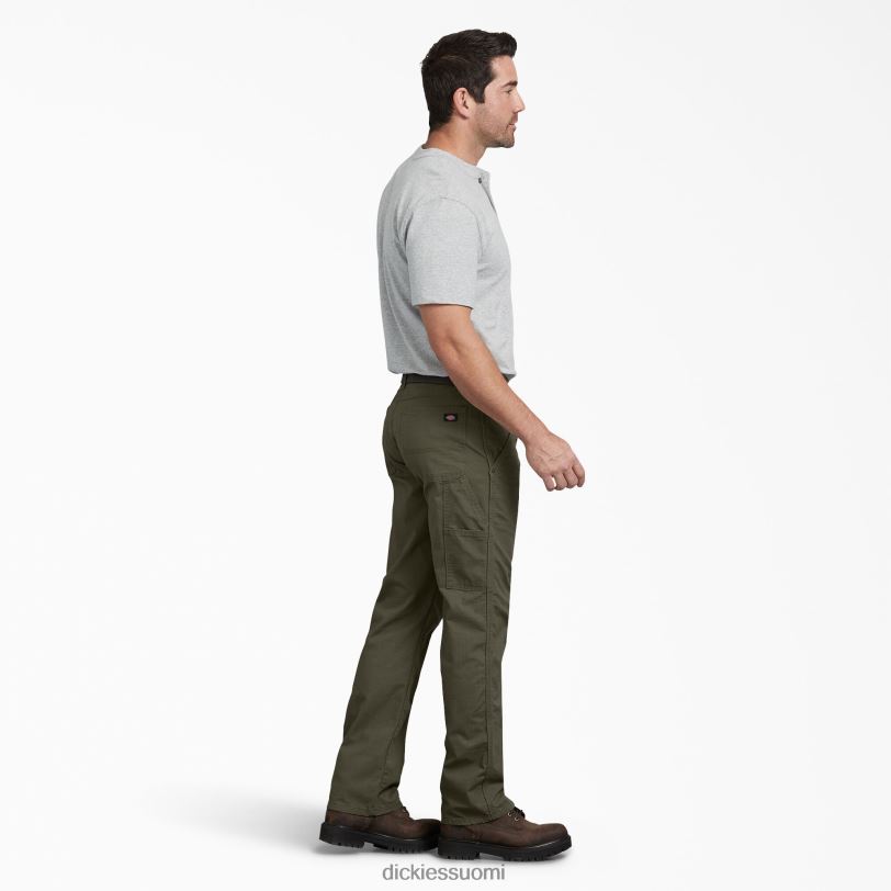 Dickies miehet tavalliset ripstop-puusepänhousut huuhdeltu sammalvihreä (rms) vaatteet Z844X216