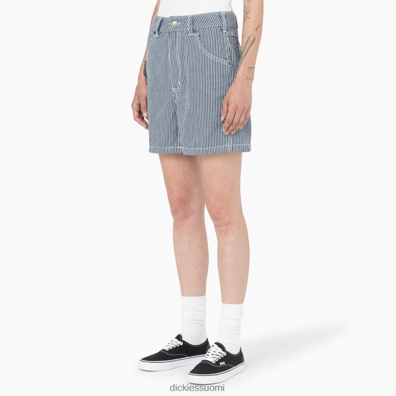 Dickies naiset hickory stripe shortsit 5