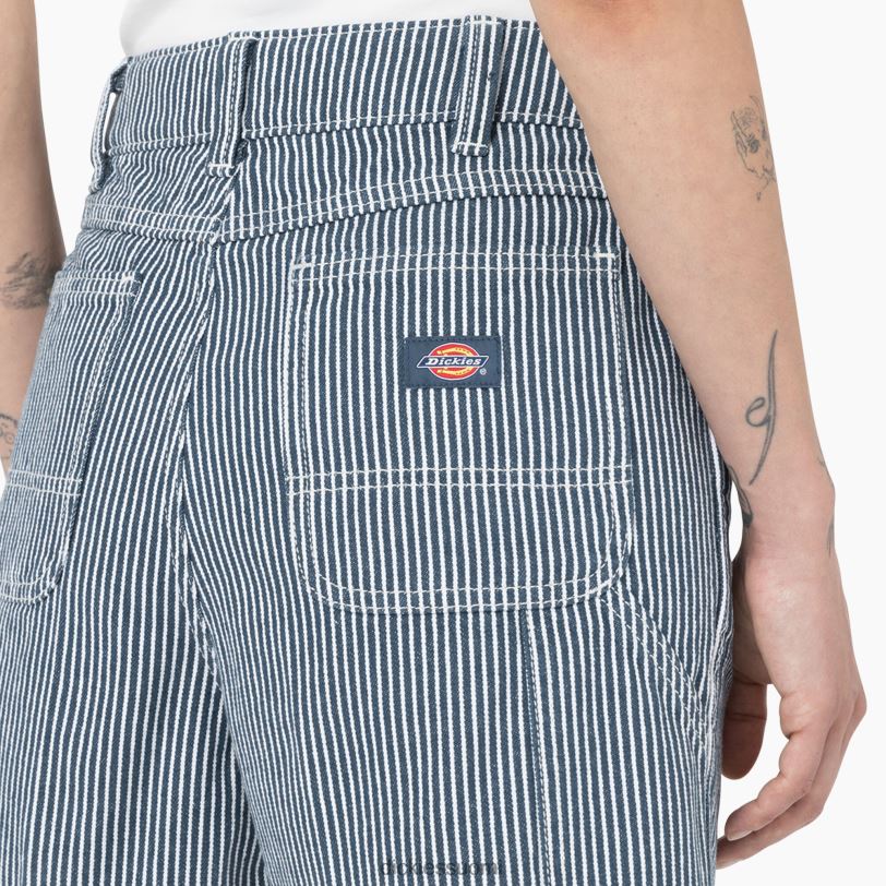 Dickies naiset hickory stripe shortsit 5
