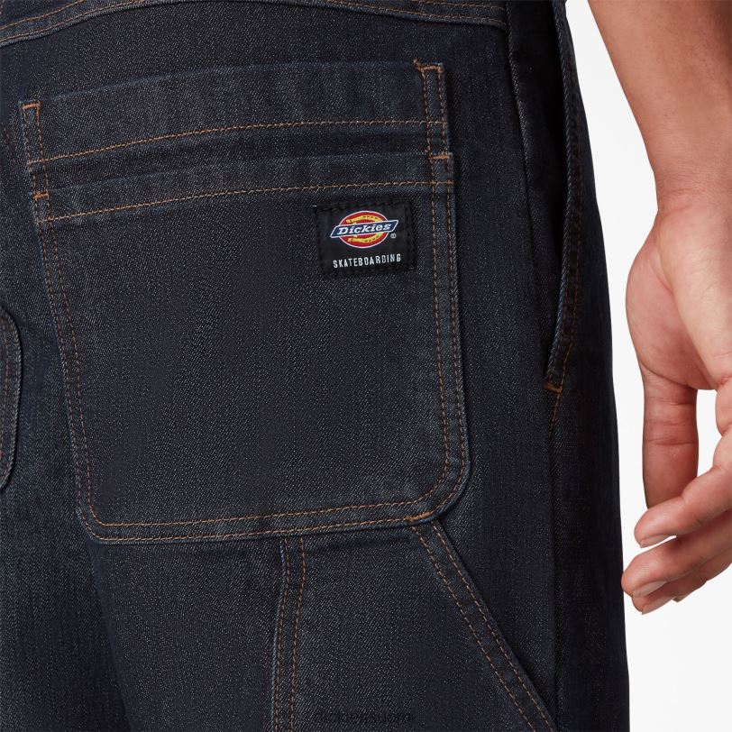 Dickies miehet rullalautailufarkut huuhdeltu indigonsininen (rnb) vaatteet Z844X210