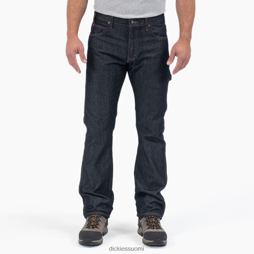 Dickies miehet tavalliset puuseppäfarkut huuhdeltu indigonsininen (rnb) vaatteet Z844X291