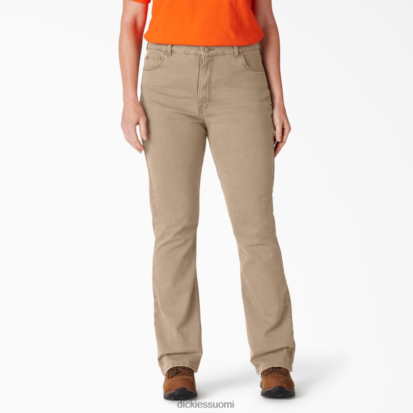 Dickies naiset plus täydellisen muotoiset korkeavyötäröiset bootcut-farkut säännöllinen vaatteet Z844X1879