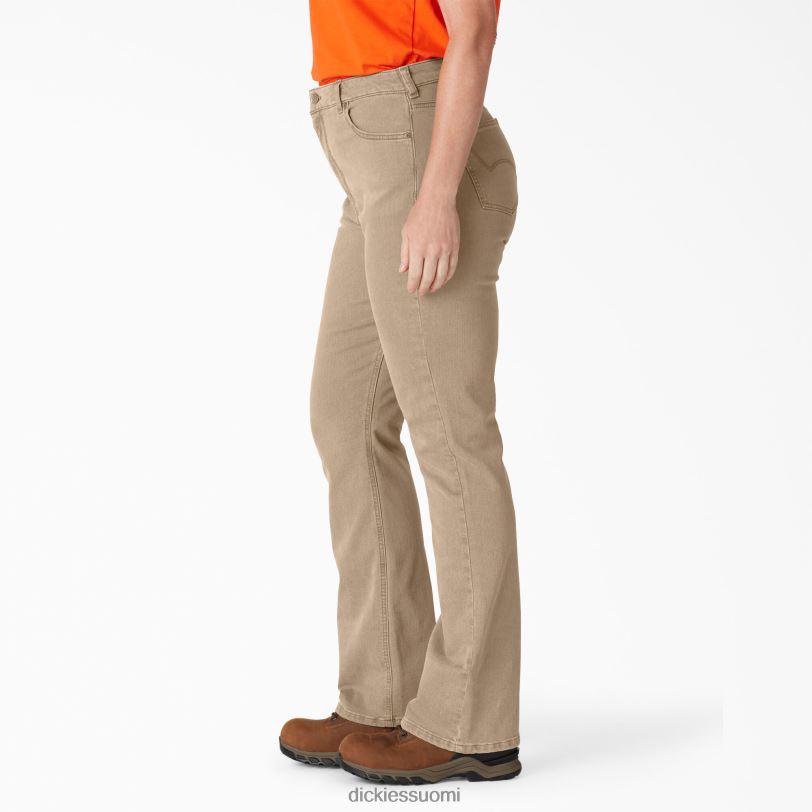 Dickies naiset plus täydellisen muotoiset korkeavyötäröiset bootcut-farkut säännöllinen vaatteet Z844X1879