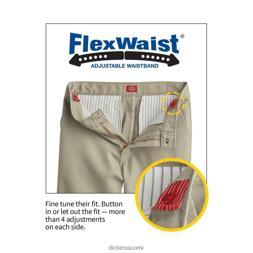 Dickies lapset slim fit shortsit aavikon hiekka (ds) vaatteet Z844X2713