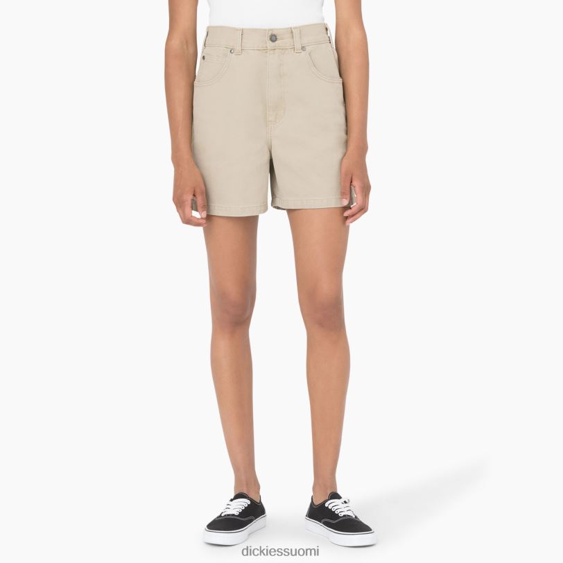 Dickies naiset ankkashortsit 5" kivipesty aavikon hiekka (sds) vaatteet Z844X2242