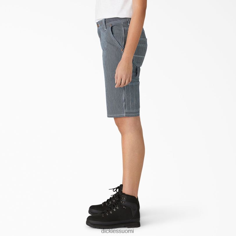 Dickies naiset hickory stripe puuseppäshortsit 11
