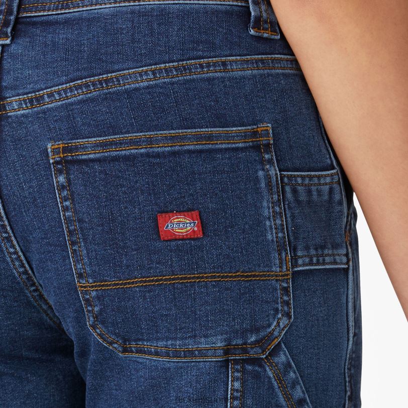 Dickies naiset puusepän farkkushortsit 11