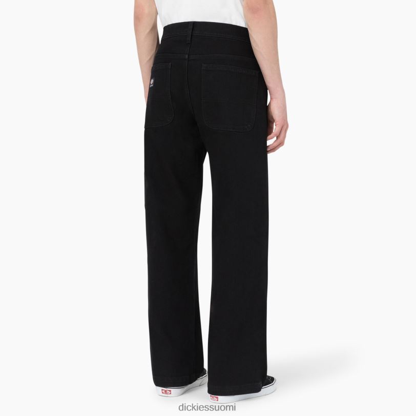 Dickies miehet rullalautailu wingville löysät farkut musta denim (l9d) vaatteet Z844X272
