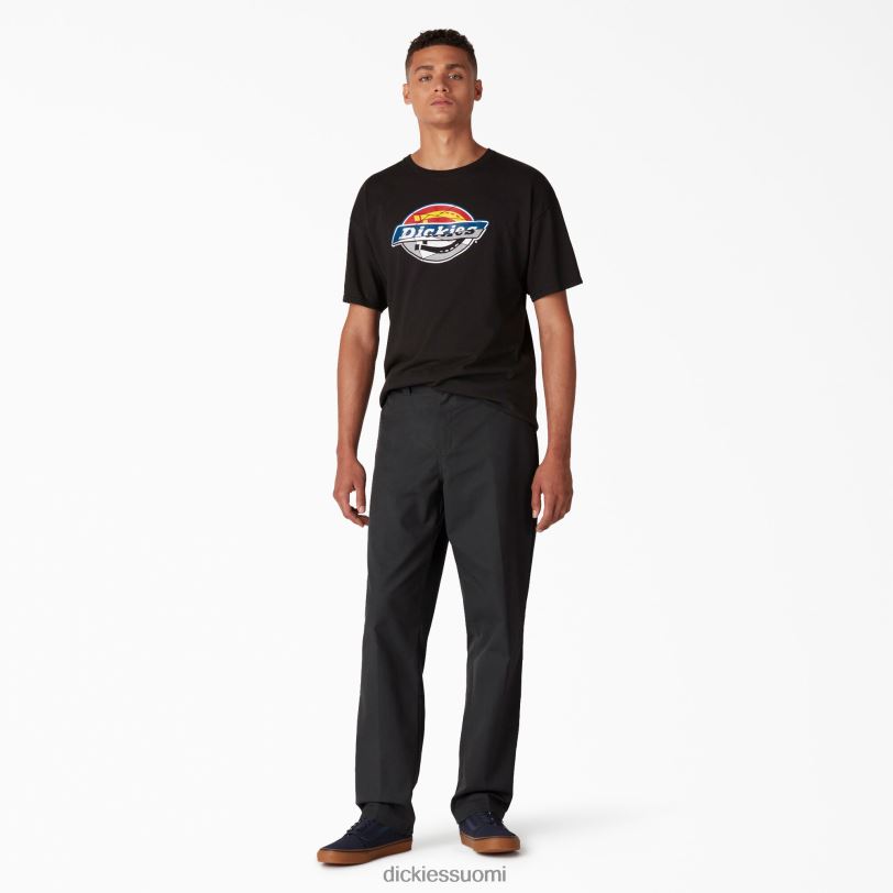 Dickies miehet rullalautailun slim fit housut musta (bk) vaatteet Z844X100