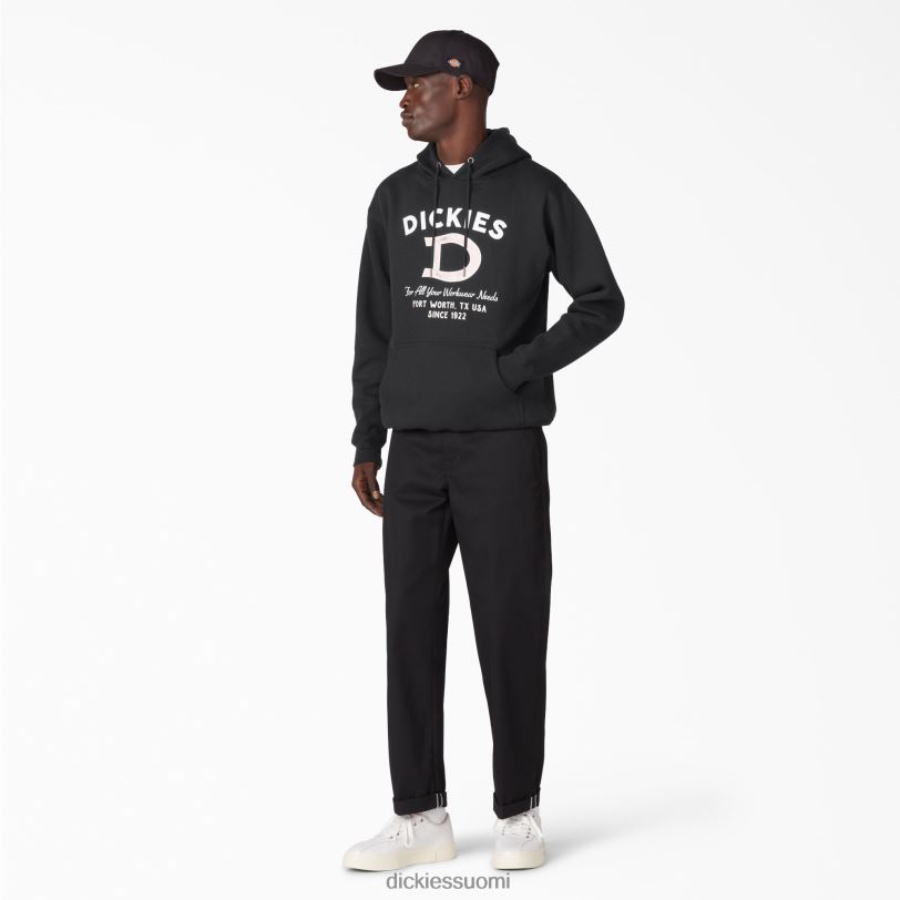 Dickies miehet Distressed ox -kaulus graafinen huppari säännöllinen vaatteet Z844X1174