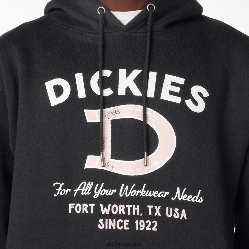 Dickies miehet Distressed ox -kaulus graafinen huppari säännöllinen vaatteet Z844X1174