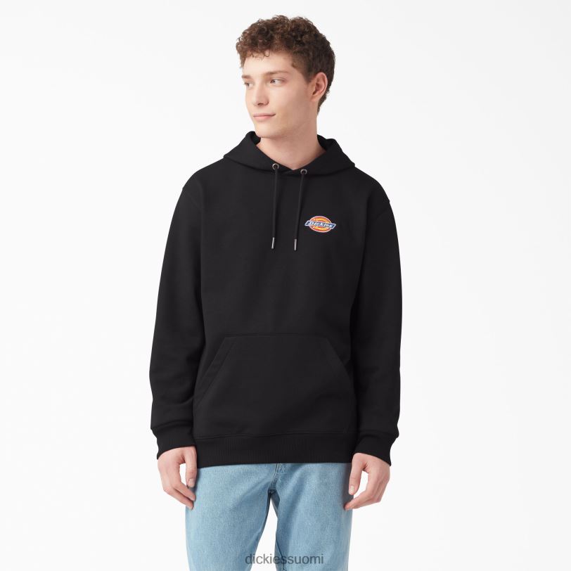 Dickies miehet Fleece brodeerattu rinnassa logollinen huppari säännöllinen vaatteet Z844X1209