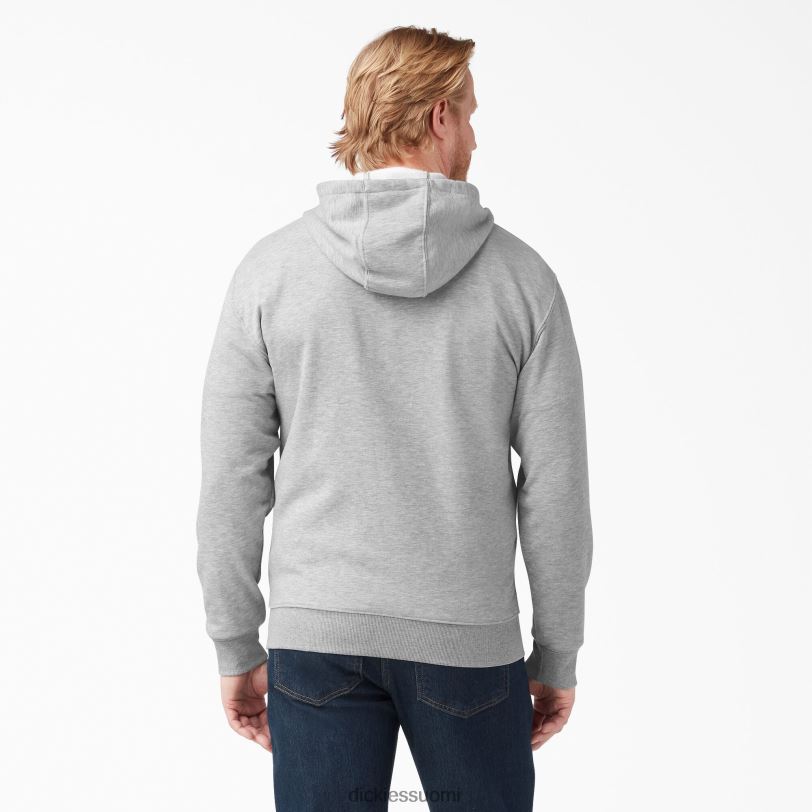 Dickies miehet keskipainoinen fleece-vetoketjuhuppari kanervan harmaa (hg) vaatteet Z844X980