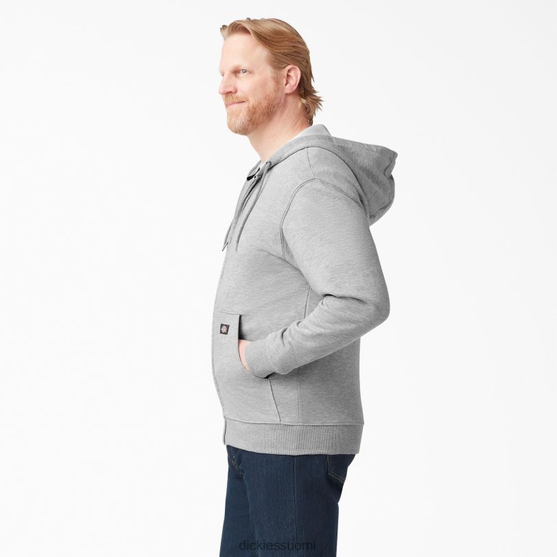 Dickies miehet keskipainoinen fleece-vetoketjuhuppari kanervan harmaa (hg) vaatteet Z844X980