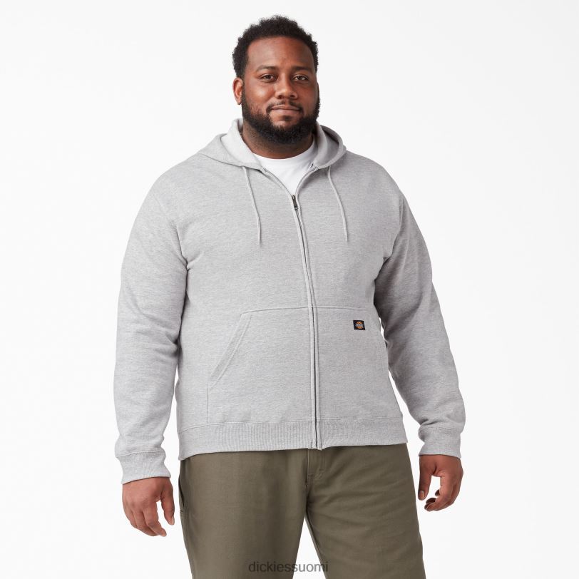 Dickies miehet keskipainoinen fleece-vetoketjuhuppari kanervan harmaa (hg) vaatteet Z844X980
