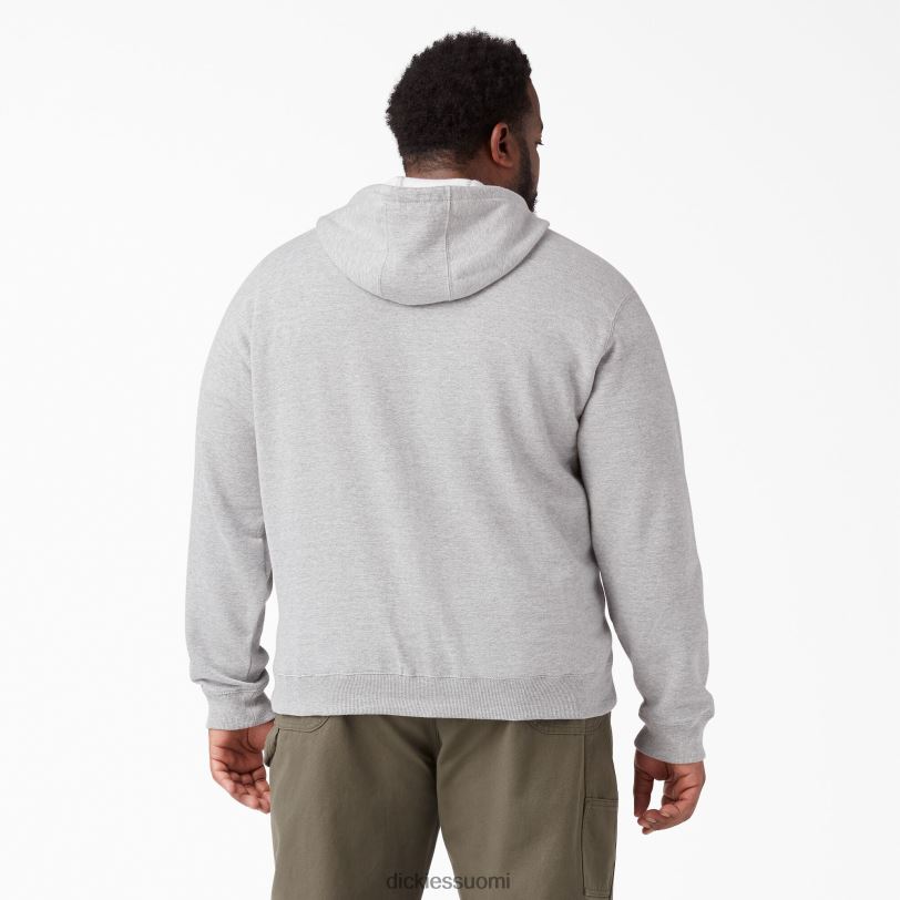 Dickies miehet keskipainoinen fleece-vetoketjuhuppari kanervan harmaa (hg) vaatteet Z844X980