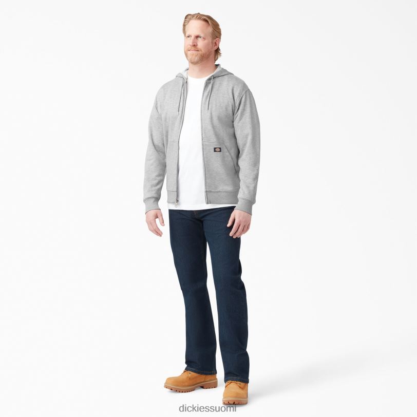 Dickies miehet keskipainoinen fleece-vetoketjuhuppari kanervan harmaa (hg) vaatteet Z844X980