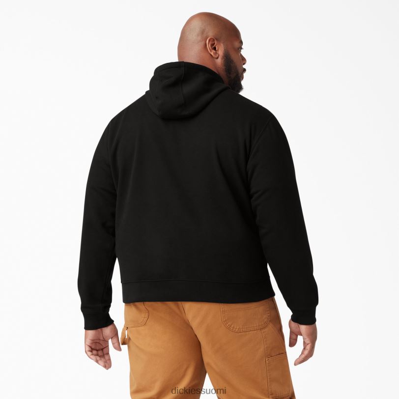 Dickies miehet keskipainoinen fleecehuppari musta (bk) vaatteet Z844X982